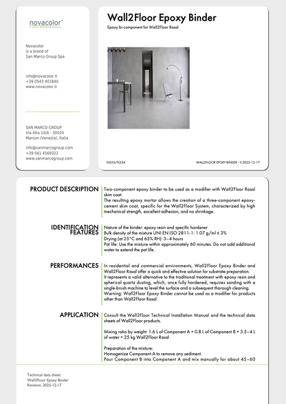 Wall2Floor Epoxy Binder