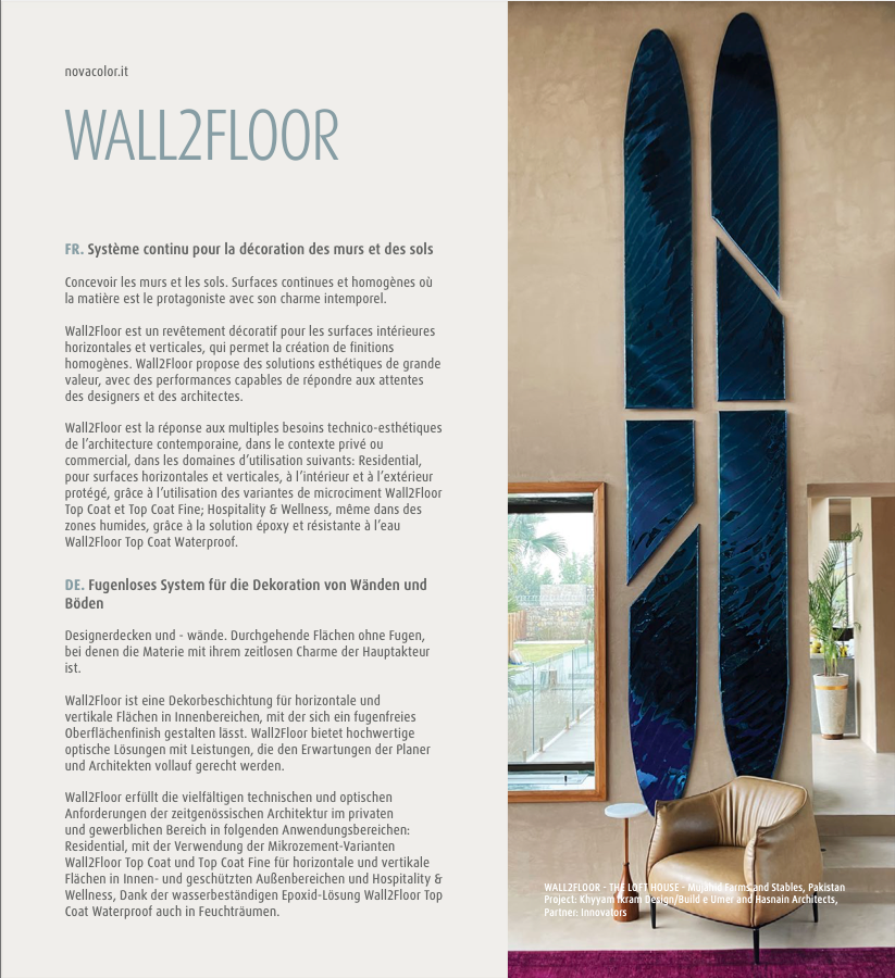 Wall2floor Topcoat (Regular grain)