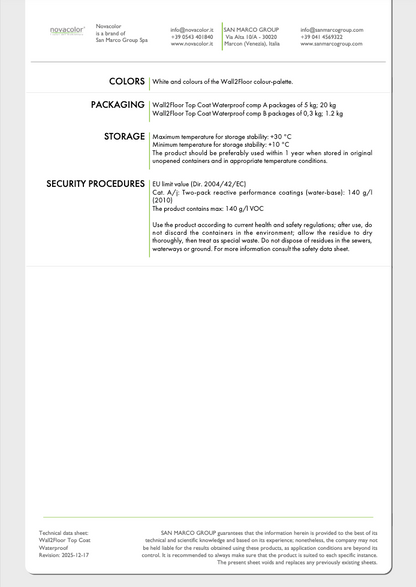 Wall2floor Waterproof