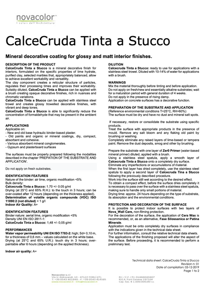 Calcecruda Tinta a Stucco
