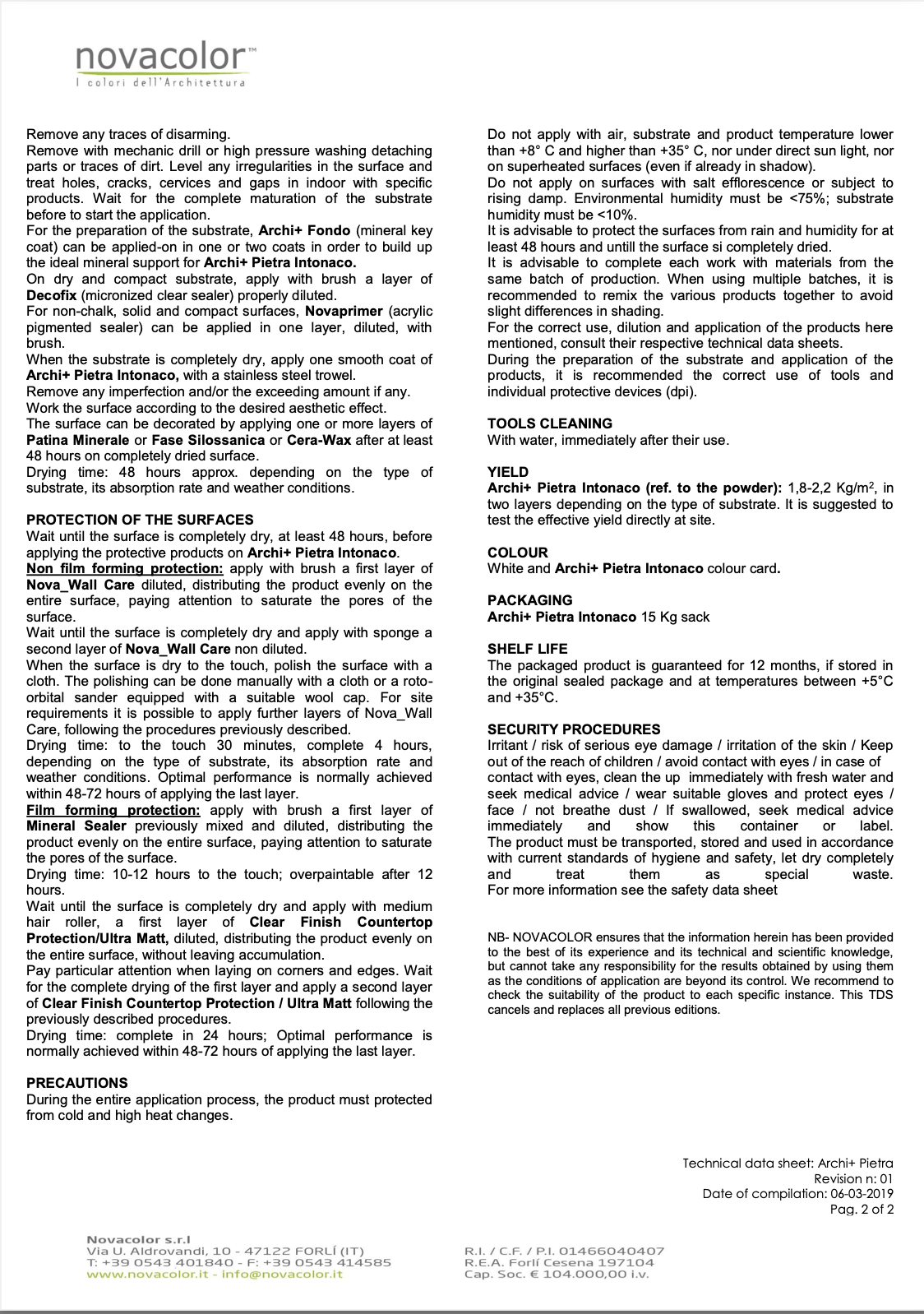 Archi+Pietra Intonaco