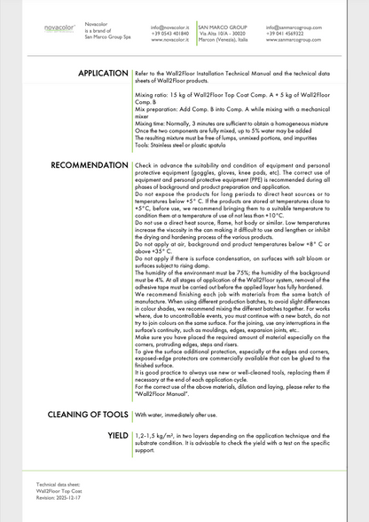 Wall2floor Topcoat (Regular grain)