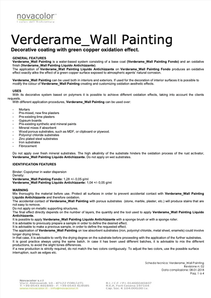 Verderame Copper "Verdigris" System Kit